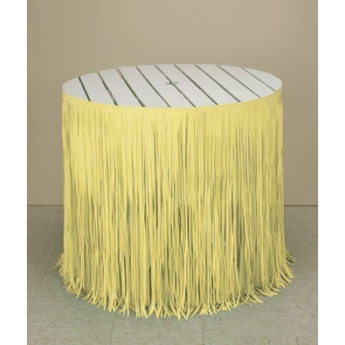 FALDA MESA FLECO AMARILLA 73,66X365,76CM