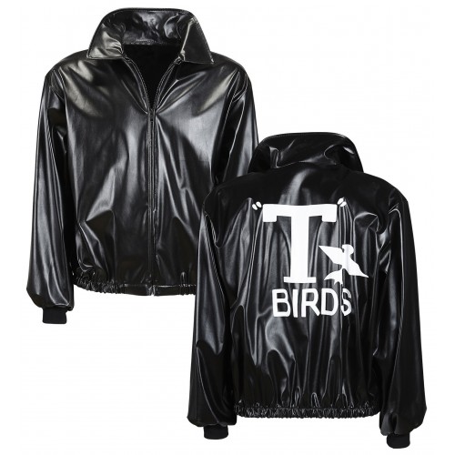 CHAQUETA T-XL NEGRA T-BIRDS AÑOS50