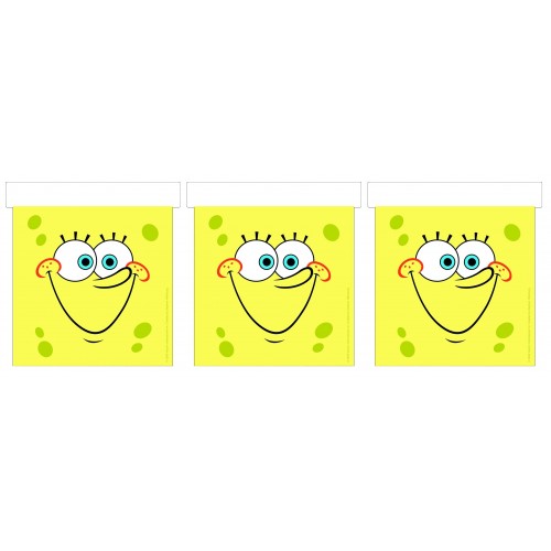 4X1 GUIRNALDA PLAST. BOB ESPONJA 3,60MT