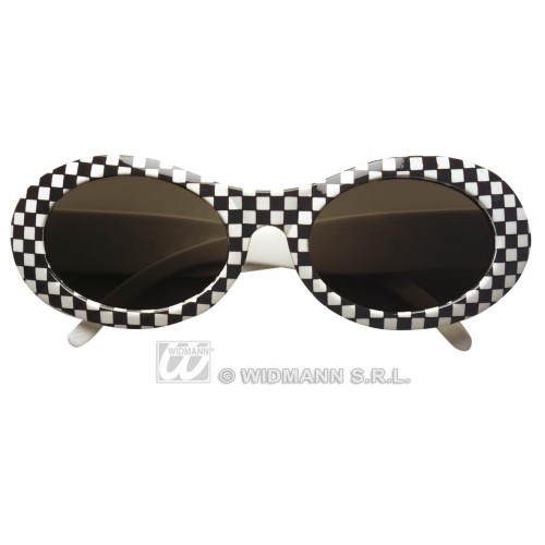 $D GAFAS CUADRADA BLANCA/NEGRO AÑOS60