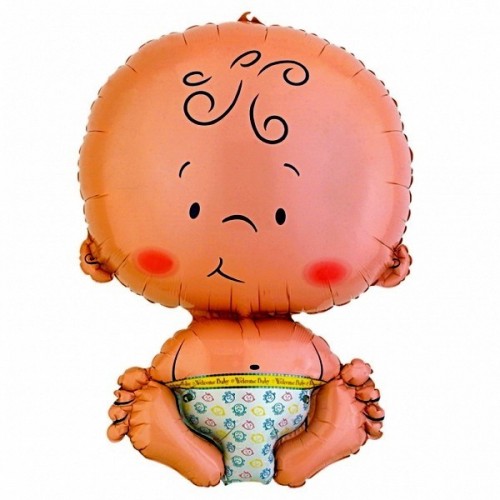GLOBO FORMA BEBE PAÑAL WELCOME BABY