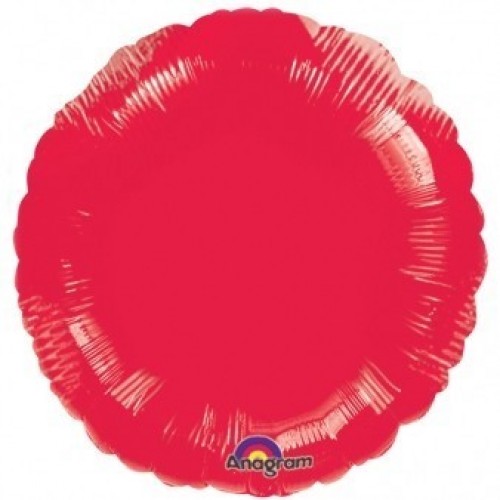 $E    GLOBO 18" FOIL REDONDO ROJO