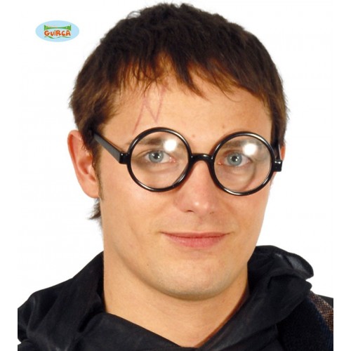 GAFAS REDONDA NEGRA MAGO C/CRISTAL
