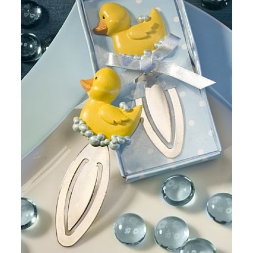REGALO MARCADOR BAUTIZO PATO CELEST