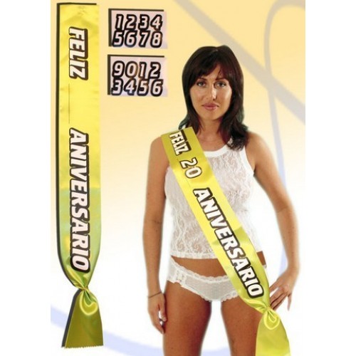 BANDA FELIZ ANIVERSARIO PERSONALIZABLE