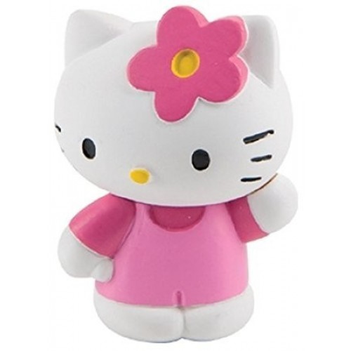 FIGURA TARTA HELLO KITTY FLOR ROSA