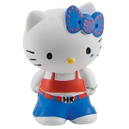 FIGURA TARTA HELLO KITTY LAZO AZUL