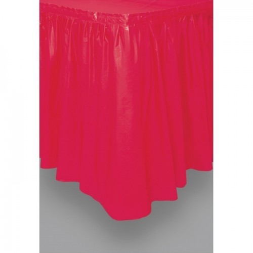 $E   FALDA MESA PL ROJO RUB4,26X73CM