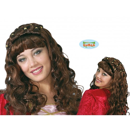 $ PELUCA PRINCESA MEDIEVAL CASTAÑA