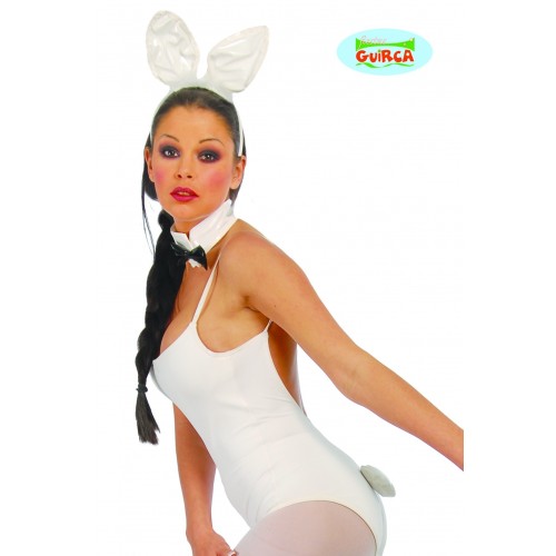 $D SET CONEJITA DIADEMA POMPO PAJARITA
