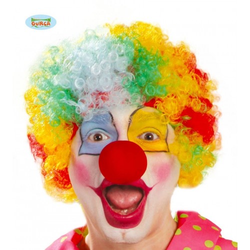 PELUCA PAYASO RIZO MULTICOLOR
