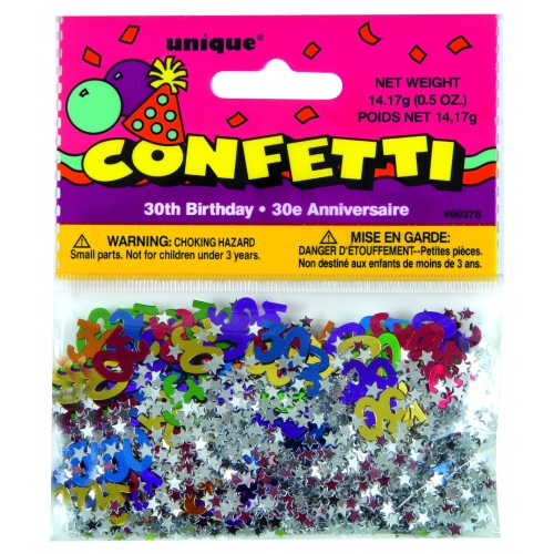 PAQ.CONFETI N30 METAL ESTRELLA MULTICOL