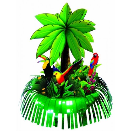 CENTRO MESA PALMERA ANIMAL TROPICAL