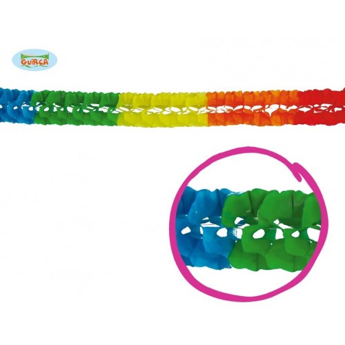 $D MINI GUIRNALDA PAPEL MULTICOLOR 270C