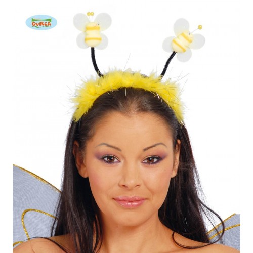 $D DIADEMA ABEJA MARABU AMARILLO