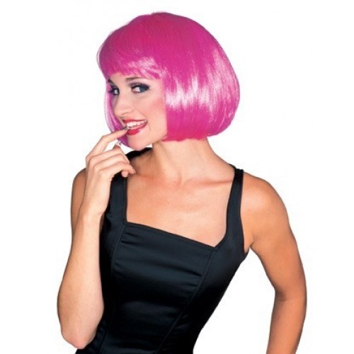 PELUCA SUPER MODELO CORTA ROSA FLUOR