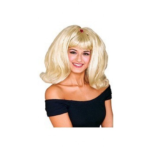 PELUCA CHICA FLIP RUBIA CORAZON ROSA