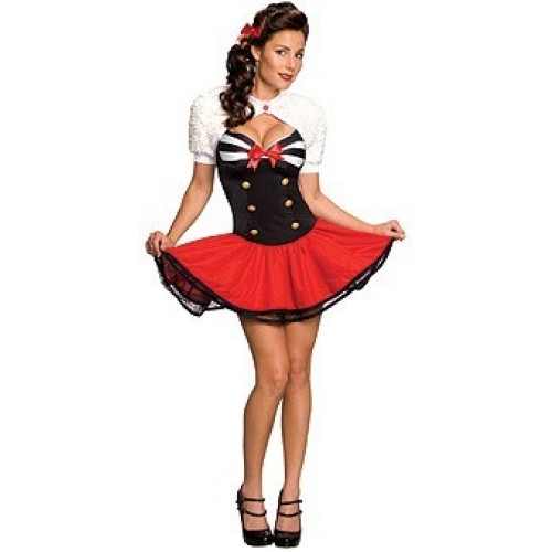  SW DISFRAZ T-XS CHICA NAVAL PIN-UP