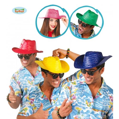 $D SOMBRERO PAJA COLORES SURTIDOS
