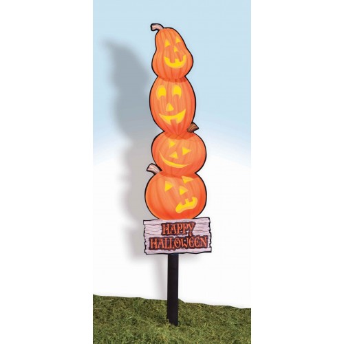 -PINCHO JARDIN CALABAZA HAPPY HALLOWEEN