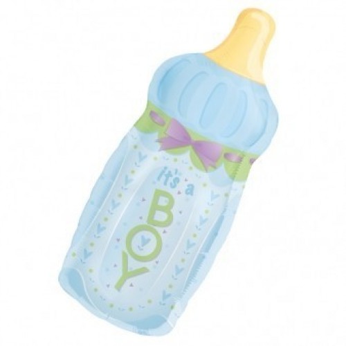 GLOBO 31 FORMA BIBERON ITS A BOY CELESTE