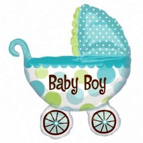 GLOBO 28" FOIL CARRITO TOPO BABY BOY