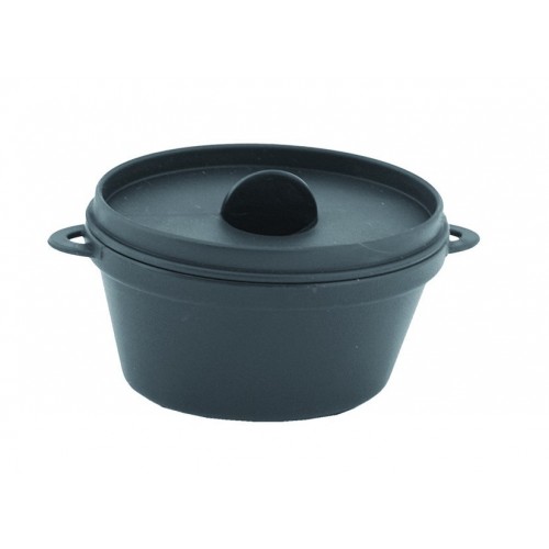 6/U CAZUELA MICROONDAS NEGRA 65ML