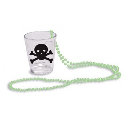 COLLAR VASO LICOR CALAVERA HALLOWEEN