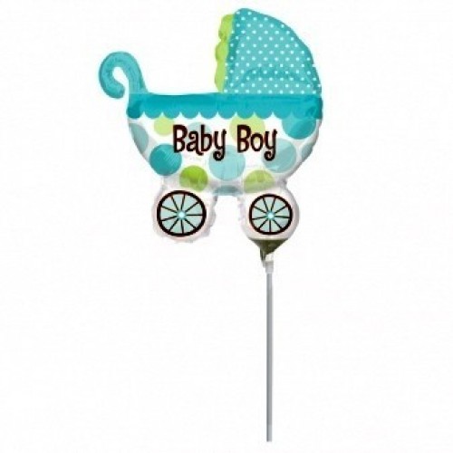 GLOBO PALO FORMA CARRITO BABY BOY