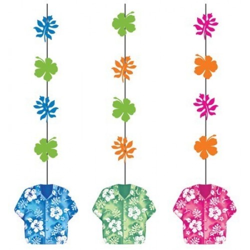 PAQ.3/U TIRA CAMISA FLOR HIBISCUS 17,7CM
