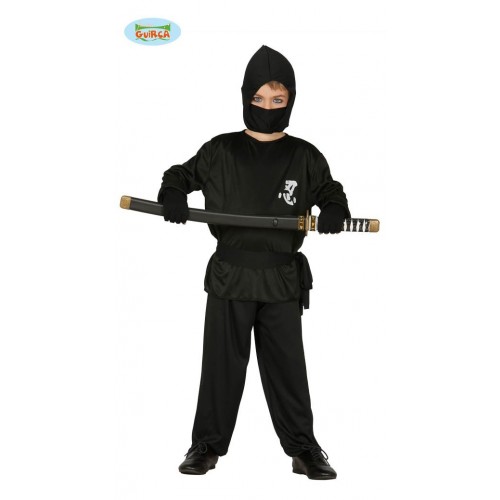 DISFRAZ 5A6AÑOS NINJA NEGRO