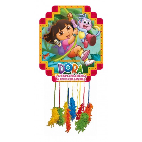 $D PIÑATA SILUETA DORA LA EXPLORADORA