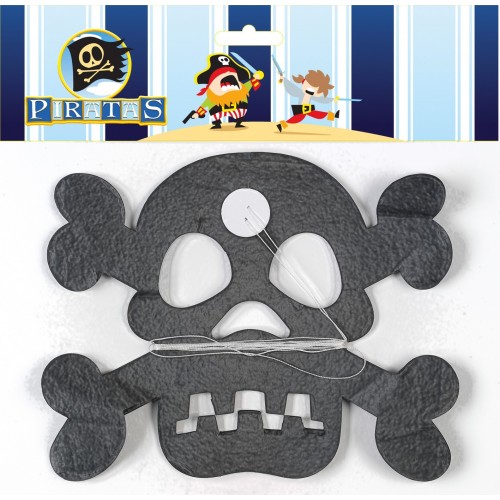  GUIRNALDA CALAVERA PIRATA NEGRO 3MT