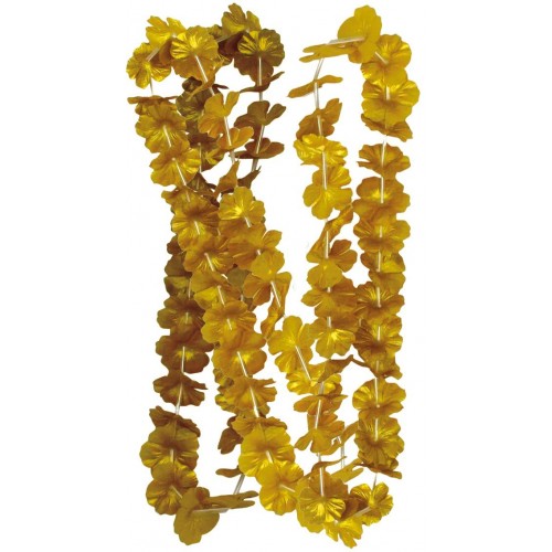   COLLAR PLASTICO FLOR ORO