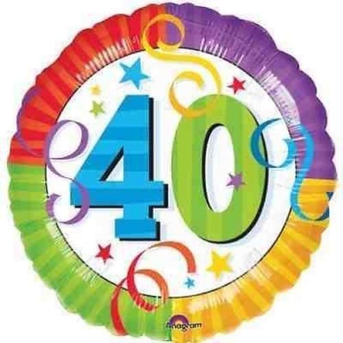 GLOBO 18" REDONDO N40 MULTICOLOR