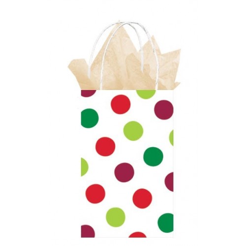 PAQ.10/U BOLSA ROJA TOPOS 13,3X21CM