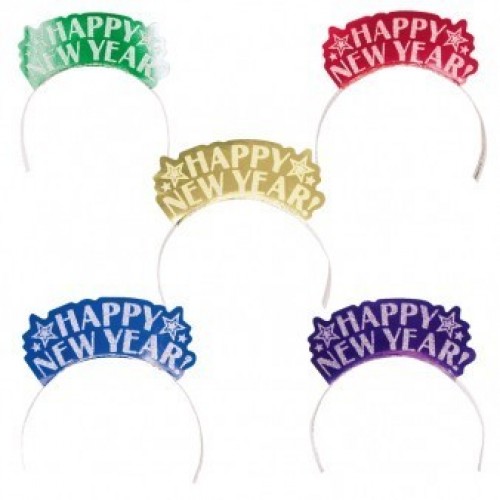 PAQ.12/U DIADEMA HAPPY NEW YEAR GLITTER