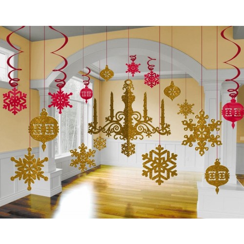   KIT DECORA CANDELABRO GLITTER ORO