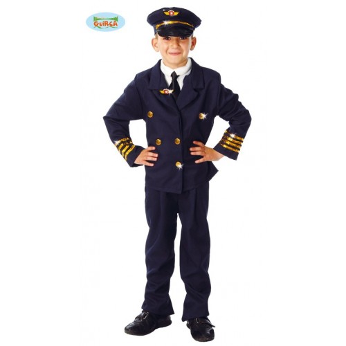 DISFRAZ 10A12AÑOS PILOTO AVION AZUL