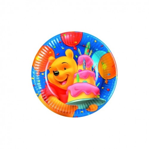 $E 8 PLATOS  WINNIE BIRTHDAY 20CM