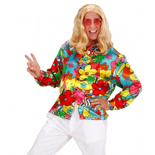 CAMISA ADULTO T-XL FLOWER POWER