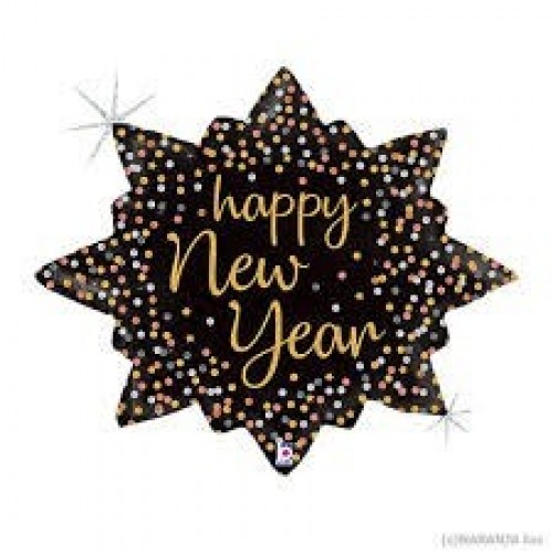 GLOBO 29" FOIL FORMA ESTRELLA NEW YEAR