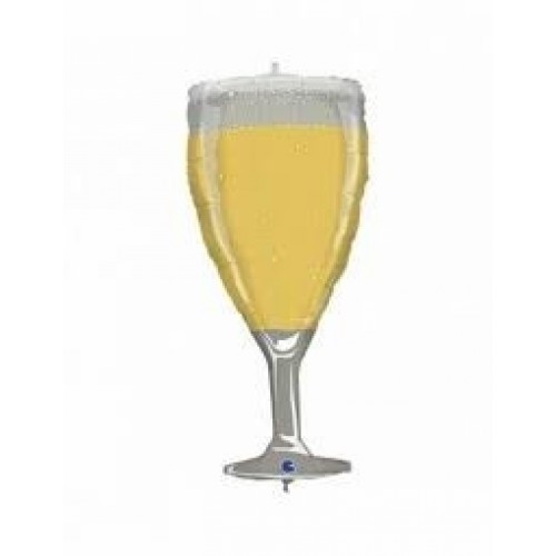 GLOBO 31" FOIL FORMA COPA CHAMPAGNE