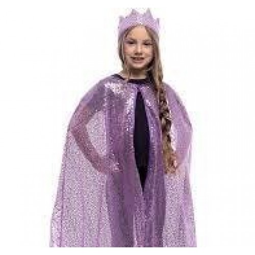 CORONA CAPA VIOLETA BRILLANTE PRINCESA