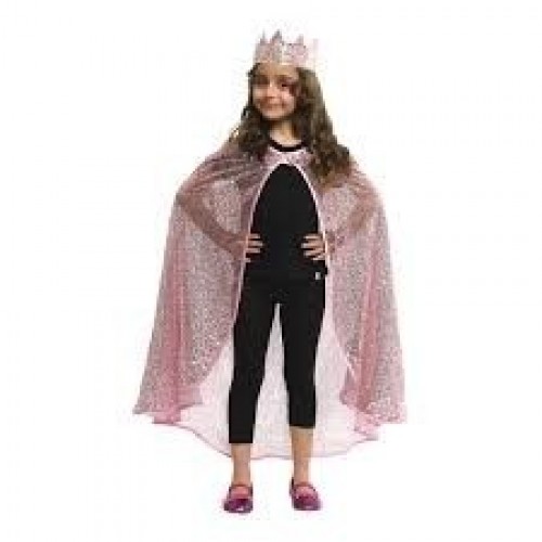 SET CORONA CAPA ROSA BRILLANTE PRINCESA
