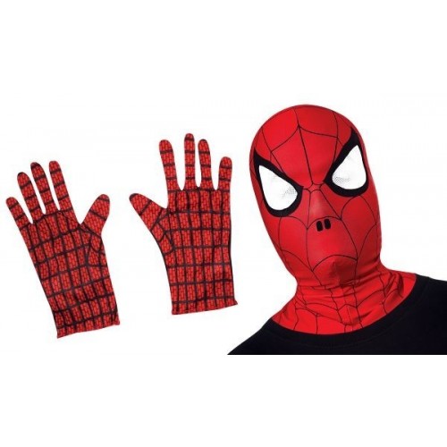 MASCARA GUANTES ADULTO SPIDERMAN
