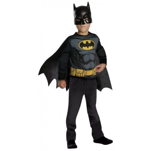 L SET BATMAN INFANTIL NEGRO/AMARILLO