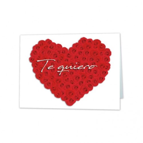 MINI TARJETA CORAZON TE QUIERO 