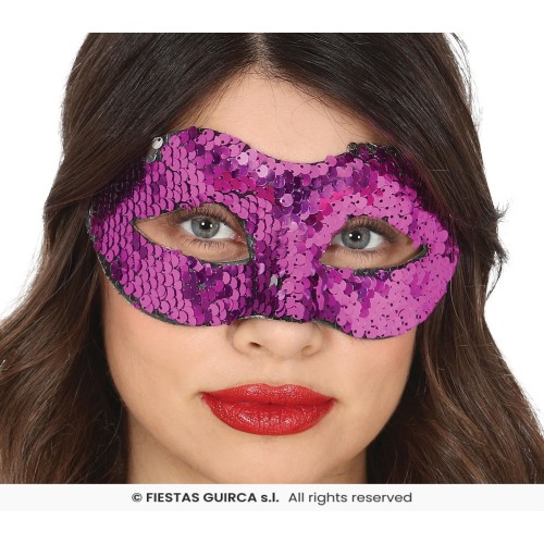   ANTIFAZ LENTEJUELAS VIOLETA