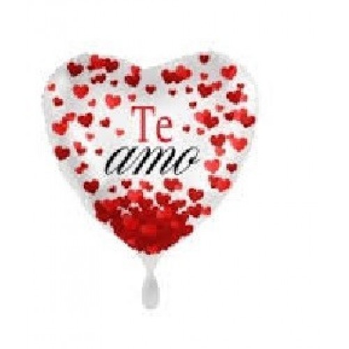 GLOBO 17" FOIL CORAZON TE AMO